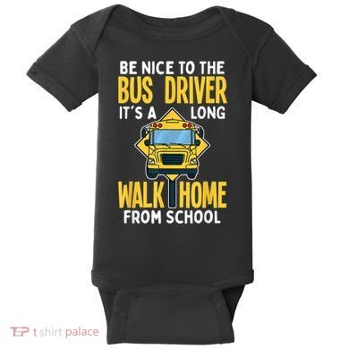 School Bus Driver Baby Bodysuit