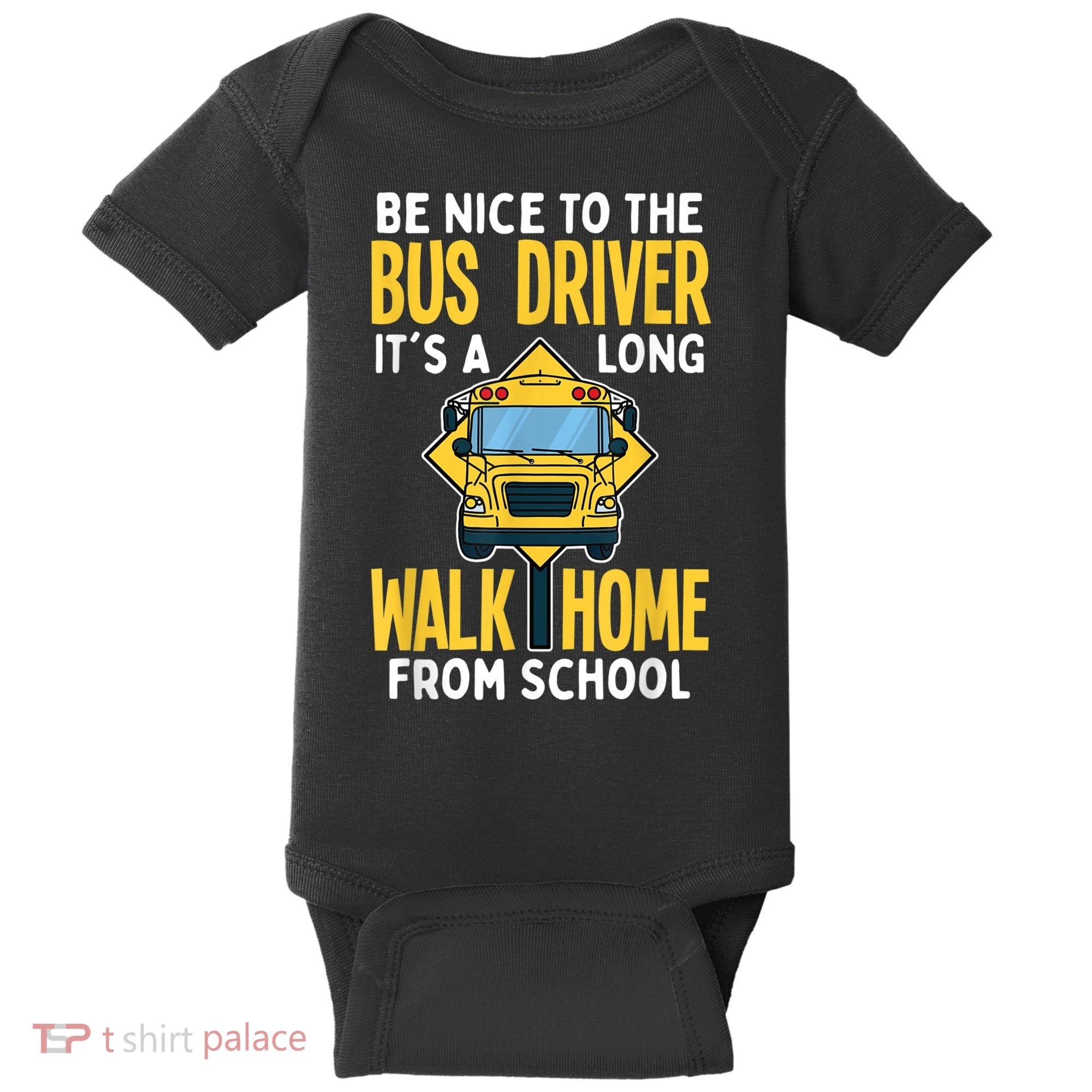 School Bus Driver Baby Bodysuit