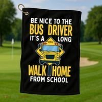 School Bus Driver Golf Towel thumb 1