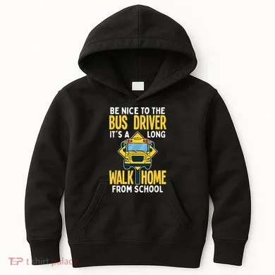 School Bus Driver Kids Hoodie