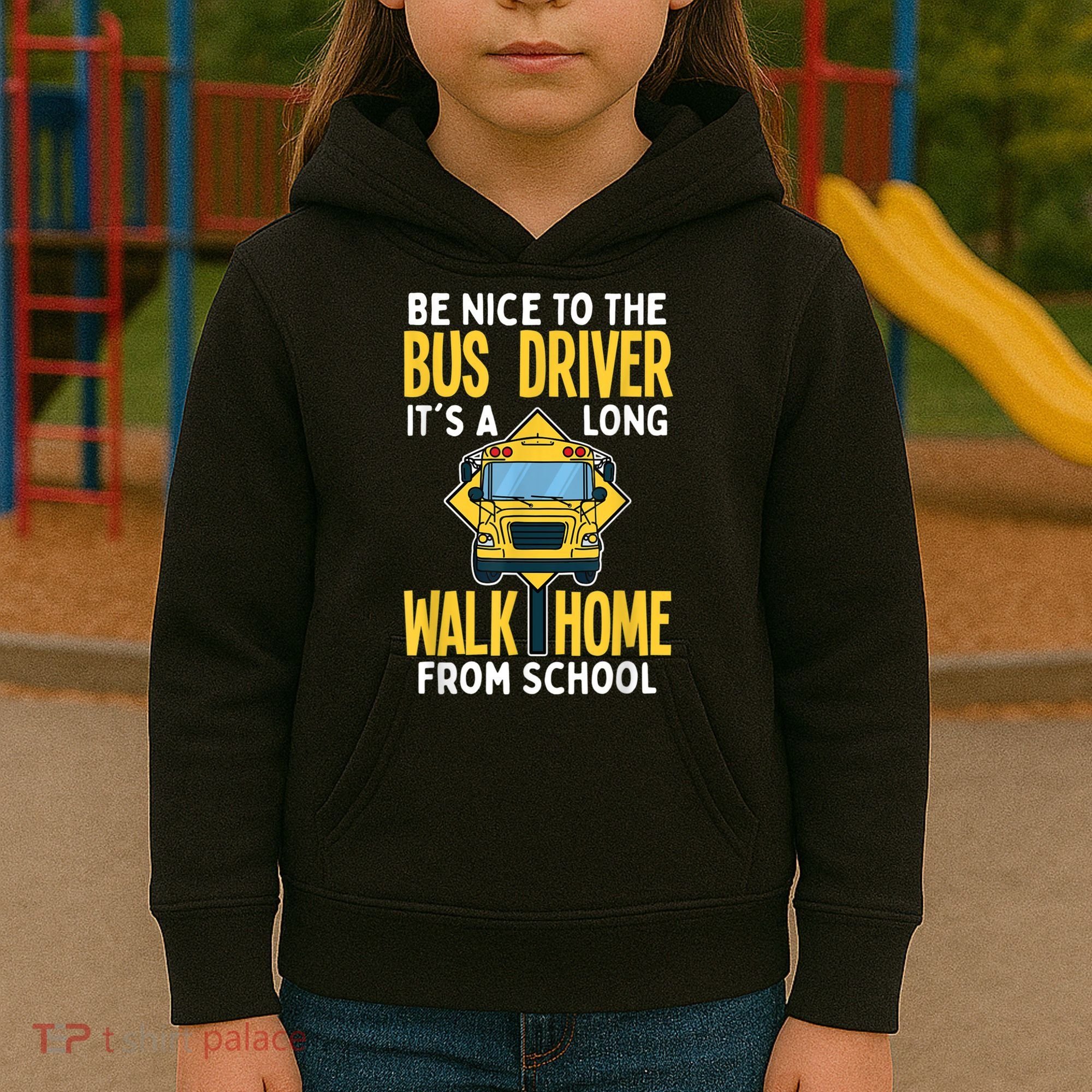 School Bus Driver Kids Hoodie