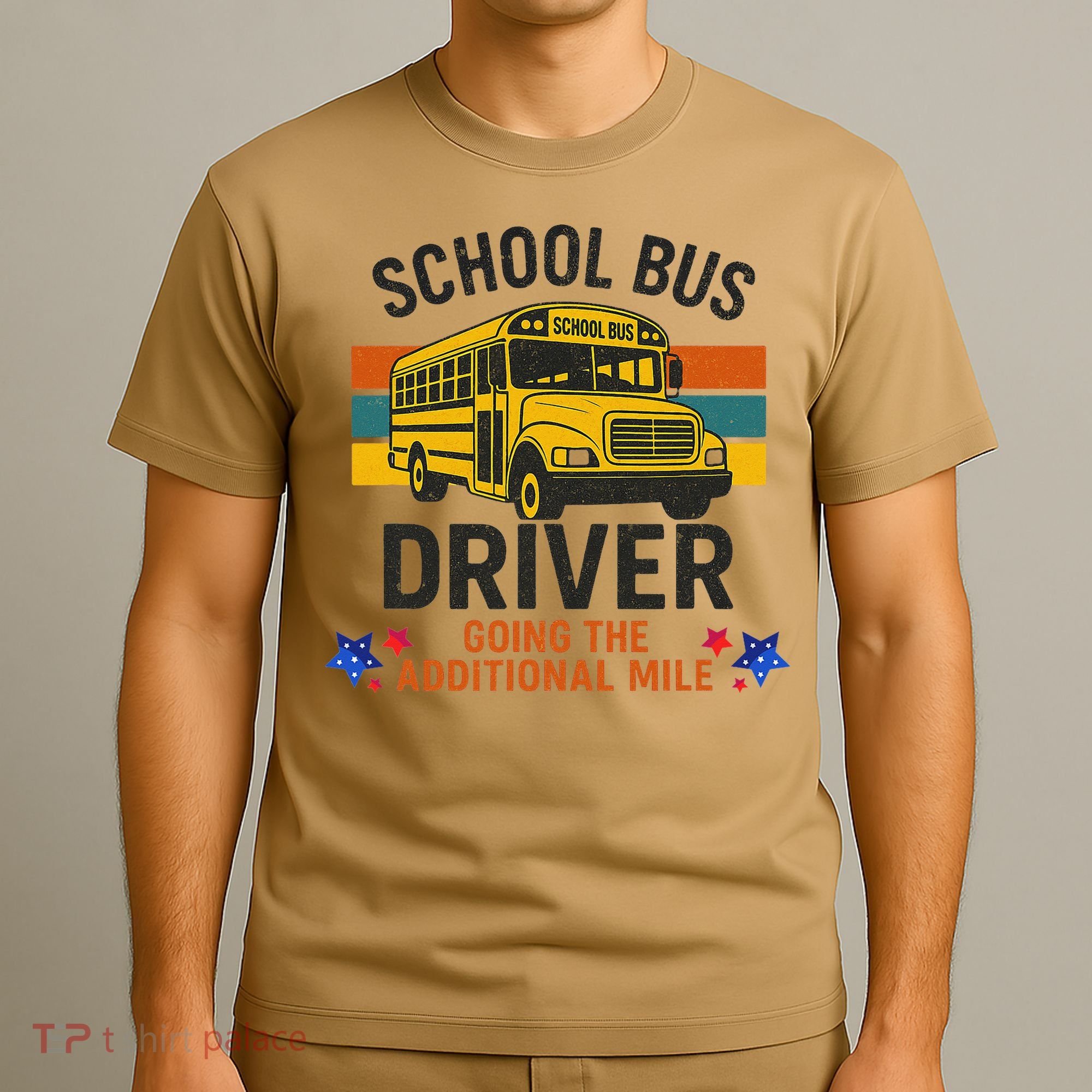 School Bus Driver - Going The Additional Mile Retro Vintage T-Shirt