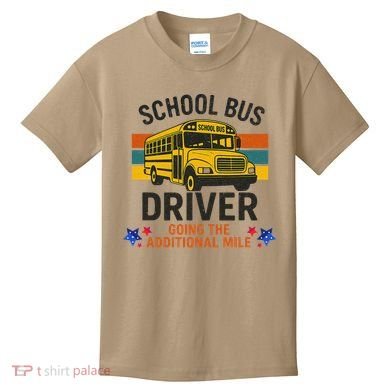 School Bus Driver - Going The Additional Mile Retro Vintage Kids T-Shirt