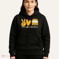 School Bus Driver Peace Love Bus Driver Driving Bus Hoodie thumb 5