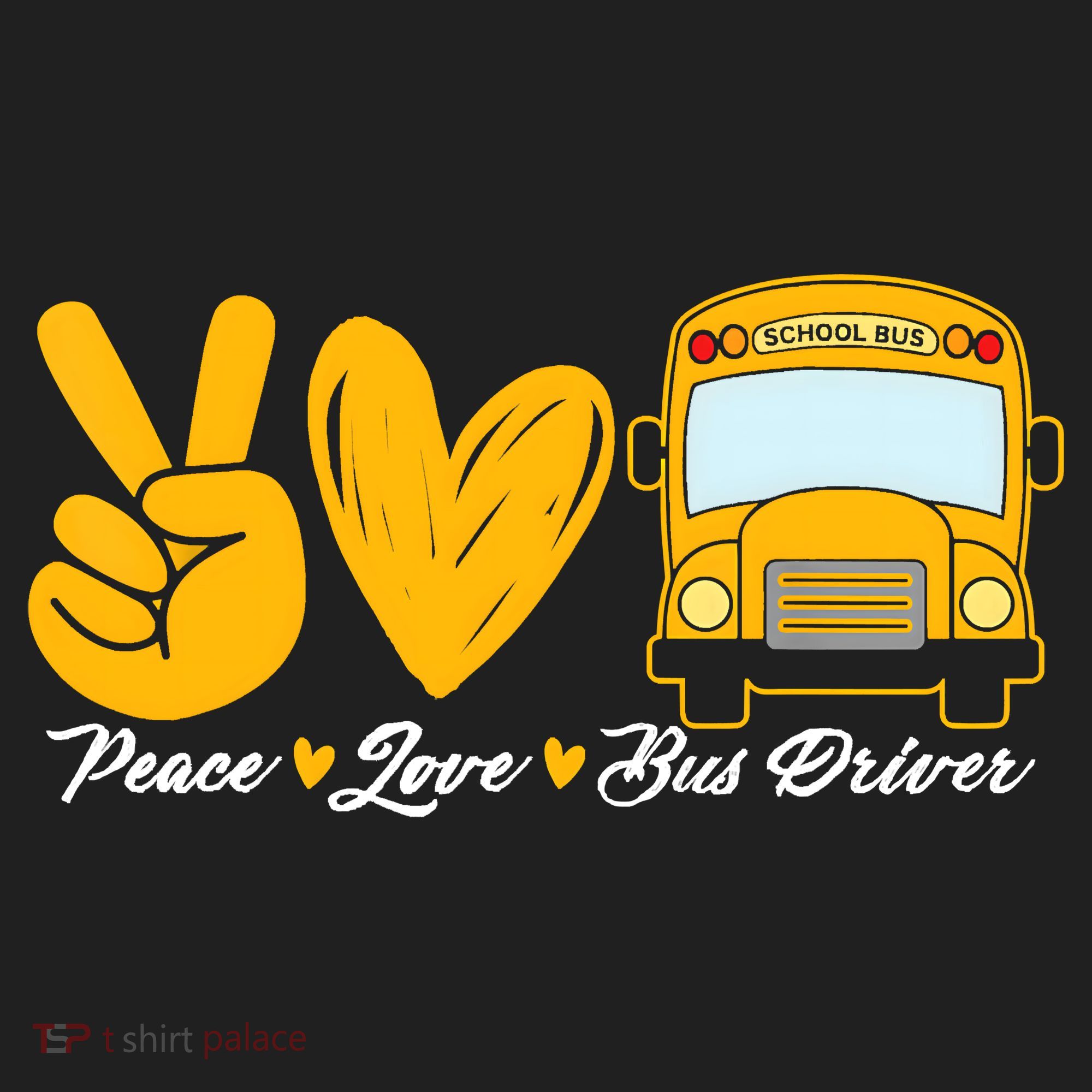 School Bus Driver Peace Love Bus Driver Driving Bus Beanie