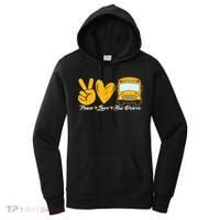 School Bus Driver Peace Love Bus Driver Driving Bus Women's Hoodie thumb 0