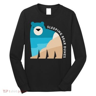Sleeping Bear Dunes Michigan National Park Souvenir Gift Long Sleeve Shirt
