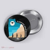 Sleeping Bear Dunes Michigan National Park Souvenir Gift Button thumb 0