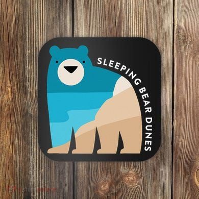 Sleeping Bear Dunes Michigan National Park Souvenir Gift Coaster
