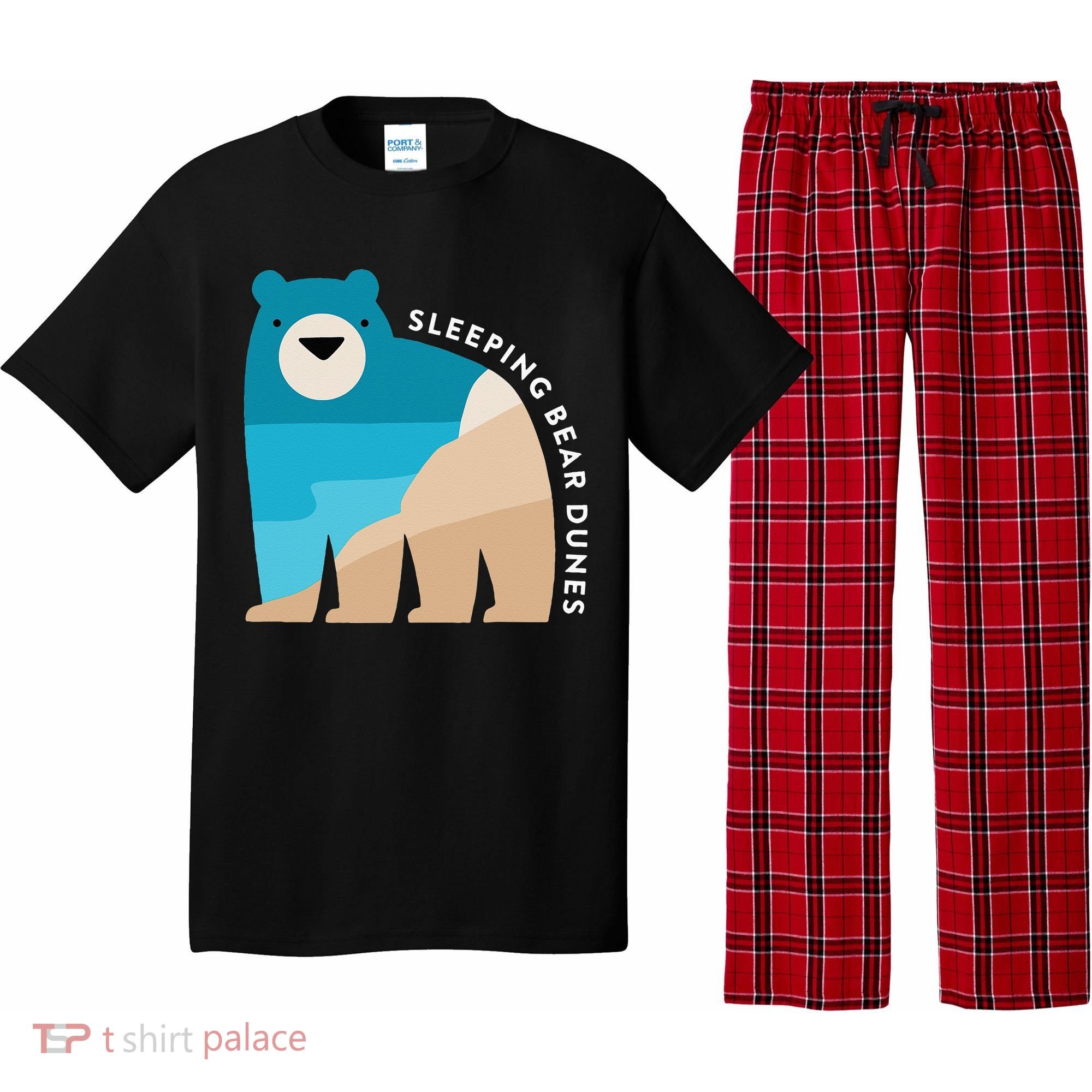 Sleeping Bear Dunes Michigan National Park Souvenir Gift Pajama Set