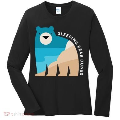 Sleeping Bear Dunes Michigan National Park Souvenir Gift Women's Long Sleeve Shirt
