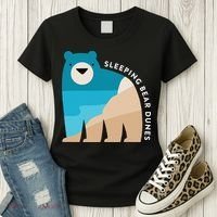 Sleeping Bear Dunes Michigan National Park Souvenir Gift Women's T-Shirt thumb 3