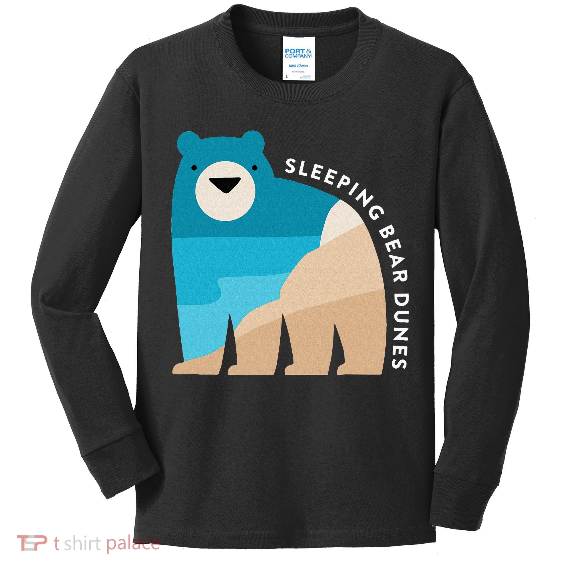 Sleeping Bear Dunes Michigan National Park Souvenir Gift Kids Long Sleeve Shirt