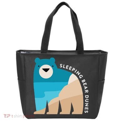 Sleeping Bear Dunes Michigan National Park Souvenir Gift Tote Bag