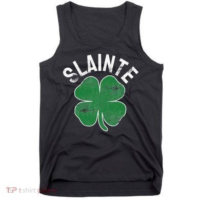 Slainte Beer Drinking Irish ST PATRICKS DAY Shamrock Tank Top