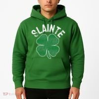 Slainte Beer Drinking Irish ST PATRICKS DAY Shamrock Hoodie thumb 2