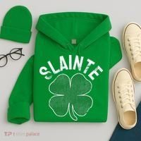 Slainte Beer Drinking Irish ST PATRICKS DAY Shamrock Hoodie thumb 4