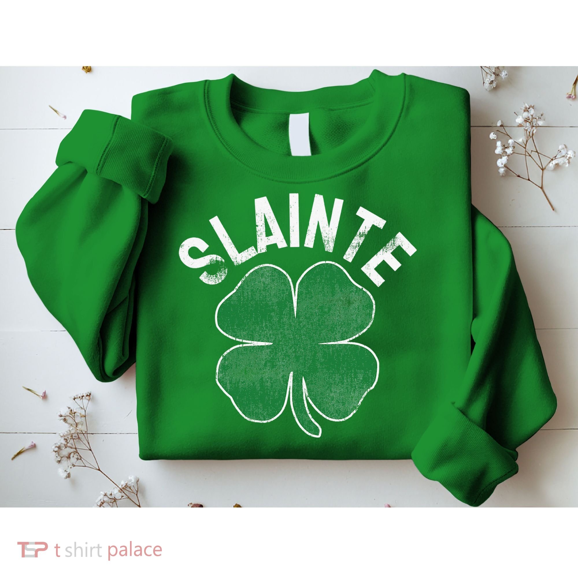 Slainte Beer Drinking Irish ST PATRICKS DAY Shamrock Sweatshirt