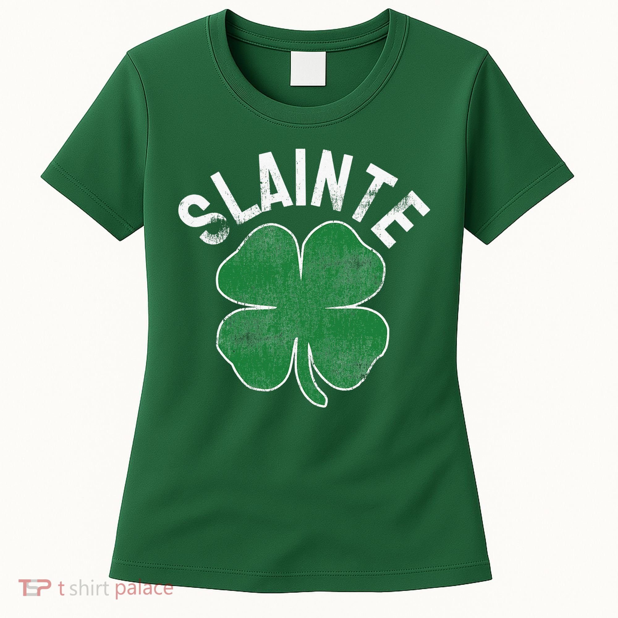 Slainte Beer Drinking Irish ST PATRICKS DAY Shamrock Women's T-Shirt