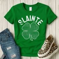Slainte Beer Drinking Irish ST PATRICKS DAY Shamrock Women's T-Shirt thumb 3