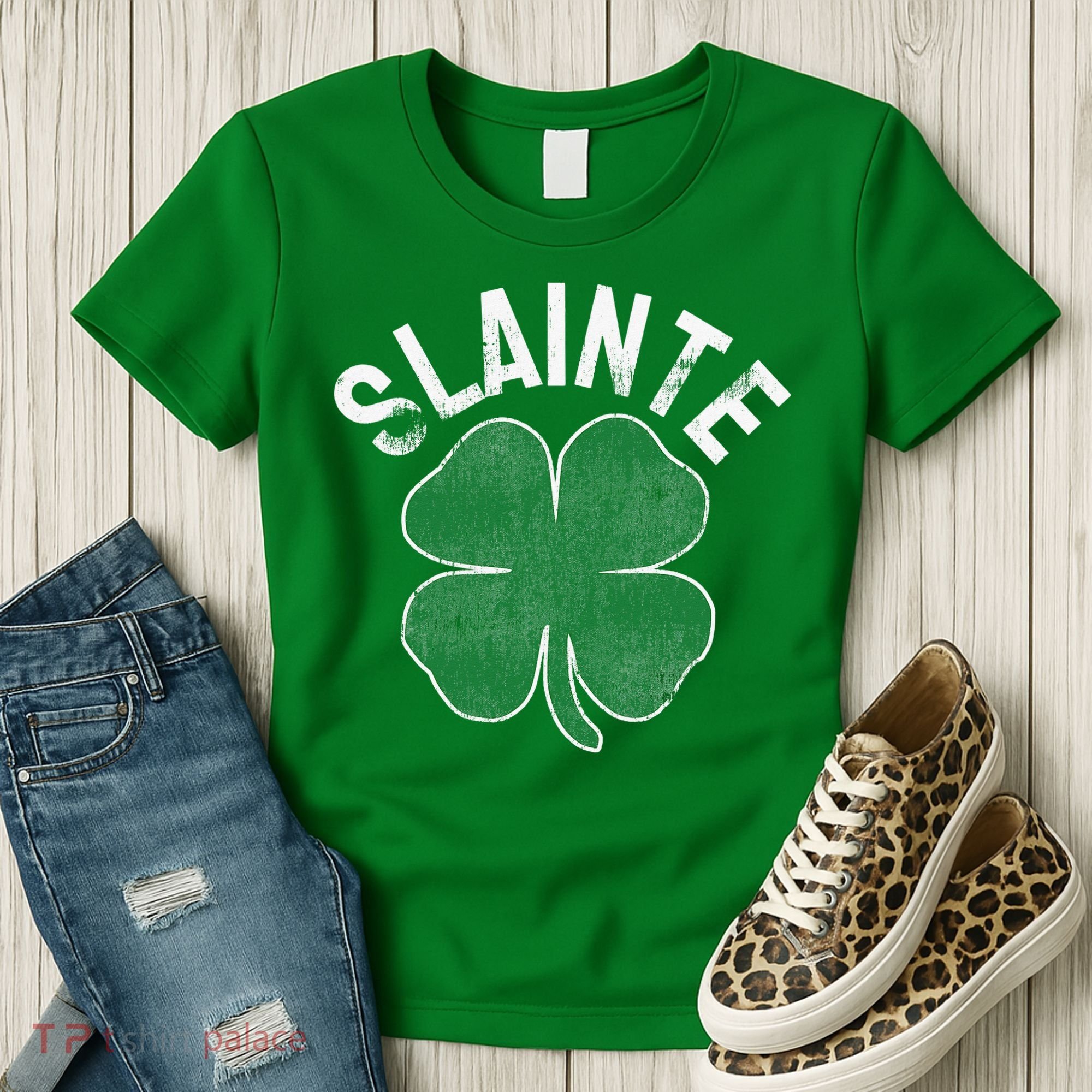 Slainte Beer Drinking Irish ST PATRICKS DAY Shamrock Women's T-Shirt