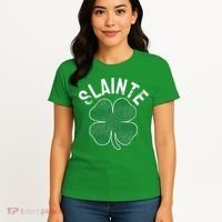 Slainte Beer Drinking Irish ST PATRICKS DAY Shamrock Women's T-Shirt thumb 4