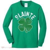 Slainte Beer Drinking Irish ST PATRICKS DAY Shamrock Kids Long Sleeve Shirt thumb 0