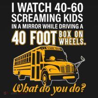 School Bus Driver Watch Screaming Drive Box On Wheels Ornament thumb 1