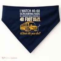 School Bus Driver Watch Screaming Drive Box On Wheels USA-Made Doggie Bandana thumb 0
