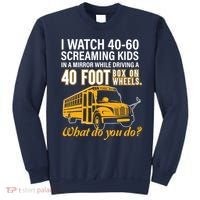 School Bus Driver Watch Screaming Drive Box On Wheels Sweatshirt thumb 0