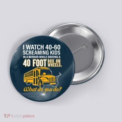 School Bus Driver Watch Screaming Drive Box On Wheels Button