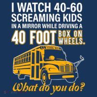 School Bus Driver Watch Screaming Drive Box On Wheels Coaster thumb 2