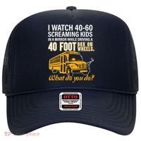 School Bus Driver Watch Screaming Drive Box On Wheels Hat thumb 0