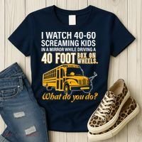 School Bus Driver Watch Screaming Drive Box On Wheels Women's T-Shirt thumb 3
