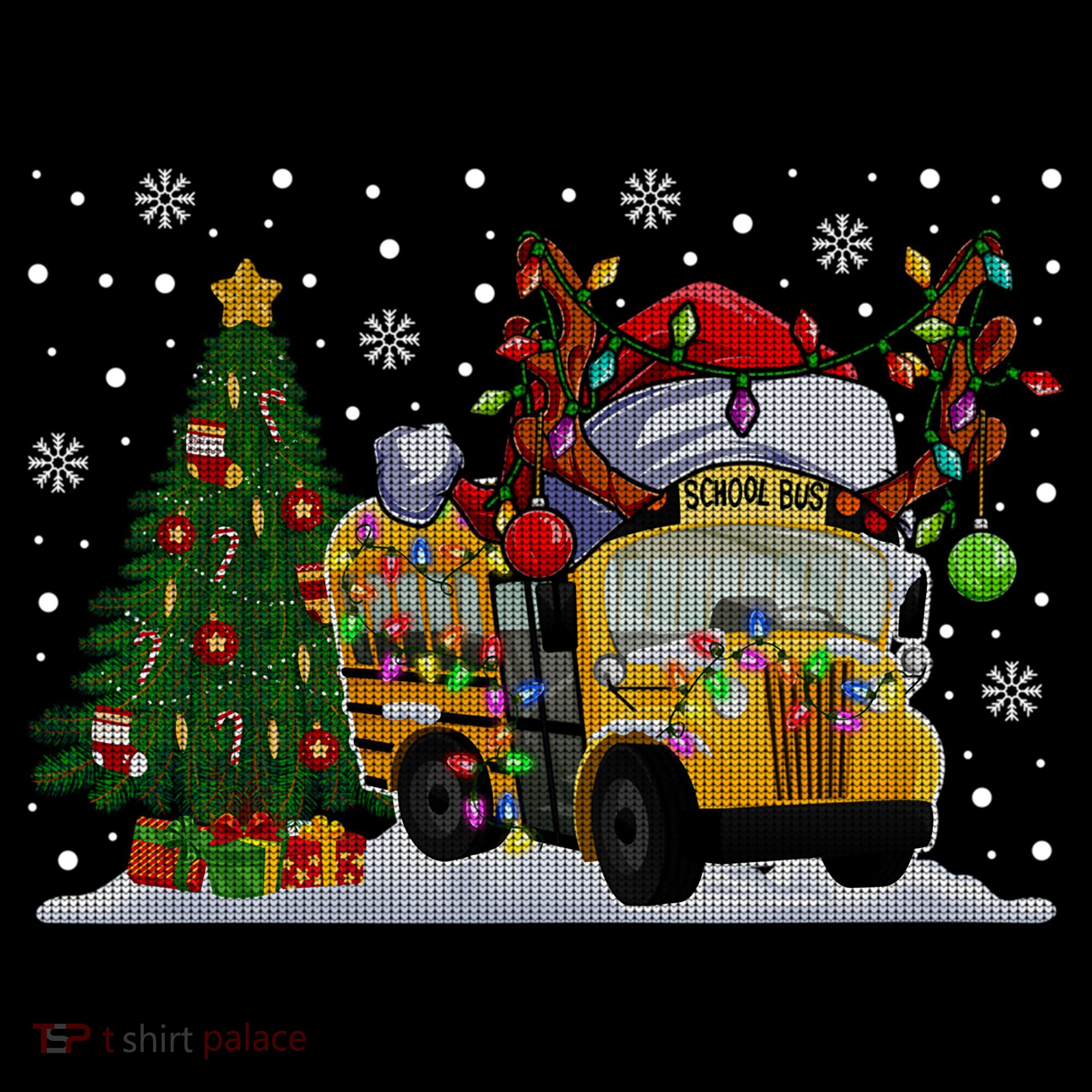 School Bus Driver Reindeer Santa Hat Ugly Christmas Sweater Coffee Mug