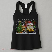 School Bus Driver Reindeer Santa Hat Ugly Christmas Sweater Women's Tank Top thumb 3