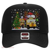 School Bus Driver Reindeer Santa Hat Ugly Christmas Sweater Hat thumb 0
