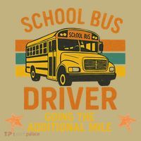School Bus Driver Going The Additional Mile Vintage Retro T-Shirt thumb 7