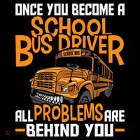School Bus Driver All Problems Are Behind You Ornament thumb 1