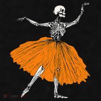 Skeleton Ballerina Dance Tutu Spooky Ballet Dancer Halloween Ladies PosiCharge Tri-Blend Wicking Tank thumb 2