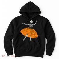 Skeleton Ballerina Dance Tutu Spooky Ballet Dancer Halloween Hoodie thumb 0