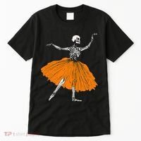 Skeleton Ballerina Dance Tutu Spooky Ballet Dancer Halloween Tall T-Shirt thumb 0