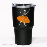 Skeleton Ballerina Dance Tutu Spooky Ballet Dancer Halloween Tumbler thumb 0