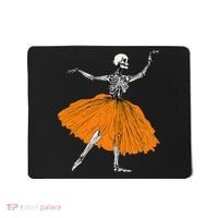 Skeleton Ballerina Dance Tutu Spooky Ballet Dancer Halloween Mousepad thumb 0