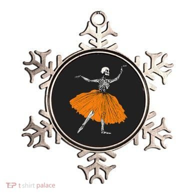 Skeleton Ballerina Dance Tutu Spooky Ballet Dancer Halloween Ornament
