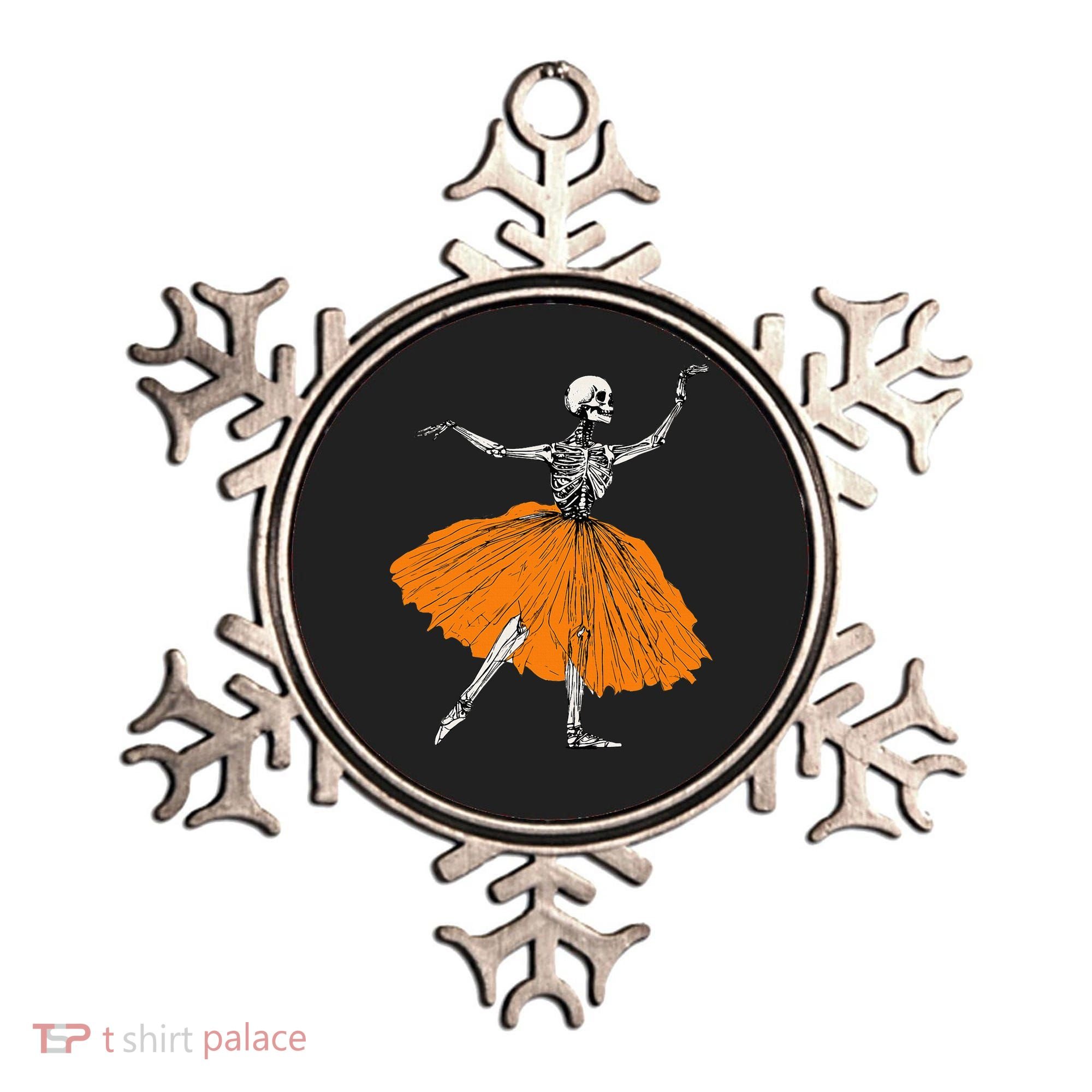 Skeleton Ballerina Dance Tutu Spooky Ballet Dancer Halloween Ornament