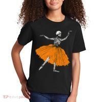 Skeleton Ballerina Dance Tutu Spooky Ballet Dancer Halloween Kids T-Shirt thumb 2