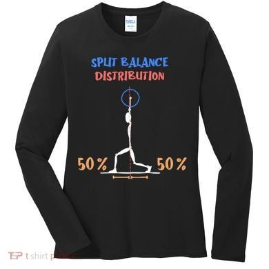 Split Balance Distribution Women's Long Sleeve Shirt