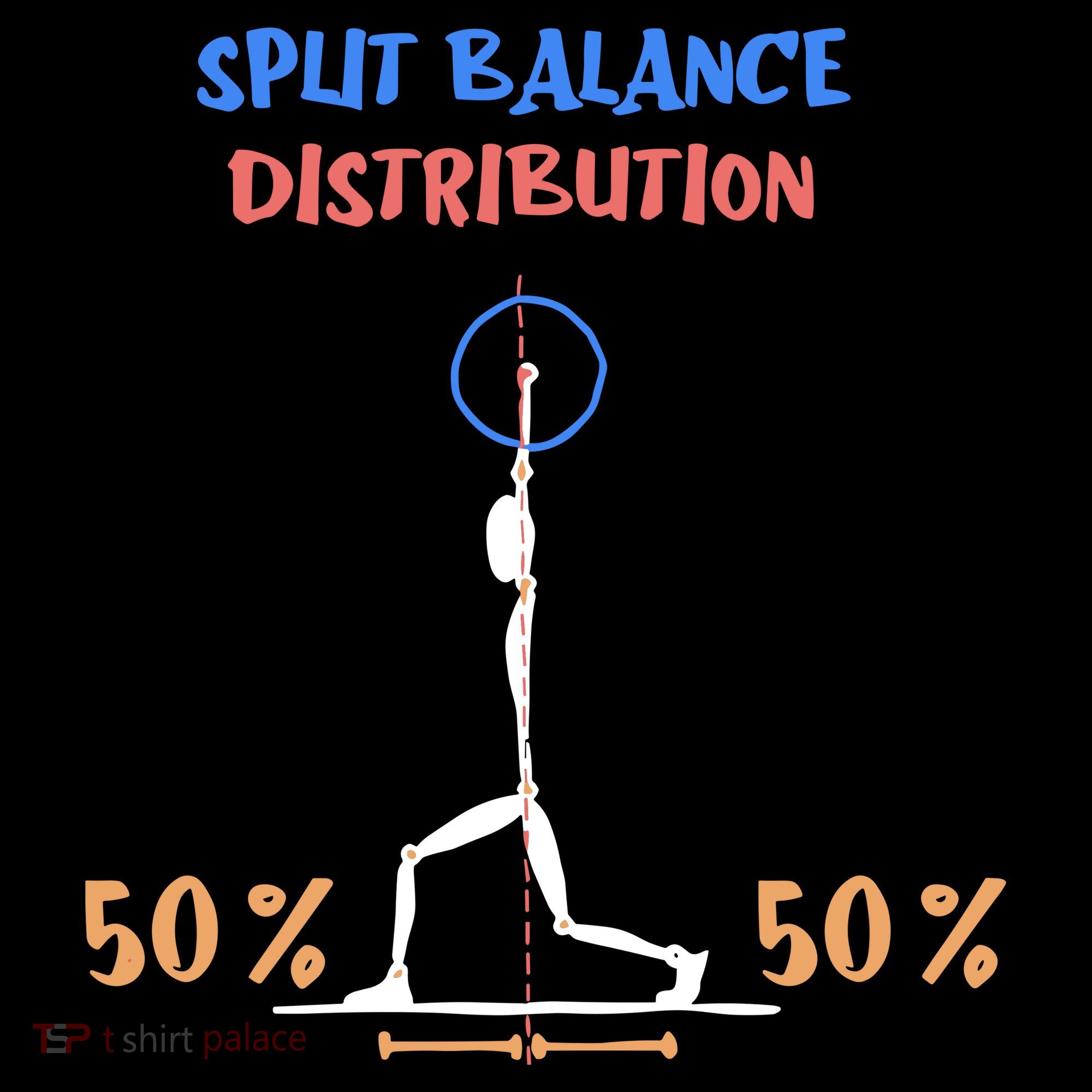 Split Balance Distribution Women's T-Shirt