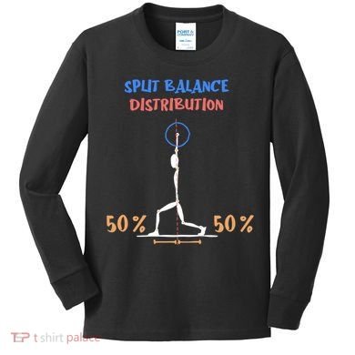 Split Balance Distribution Kids Long Sleeve Shirt